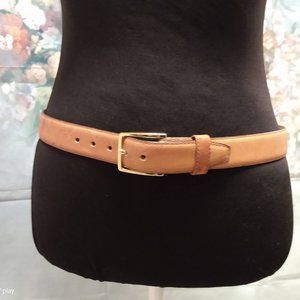 Vintage Oleg Cassini Blue Logo Fabric  and Leather belt Iconic OC Gold Buckle s_wp_6413426d046d74f029bd10bc.webp main image 4